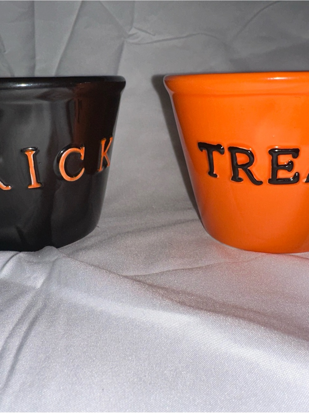 Holiday Home Trick & Treat Halloween Ceramic Bowls Set of 2